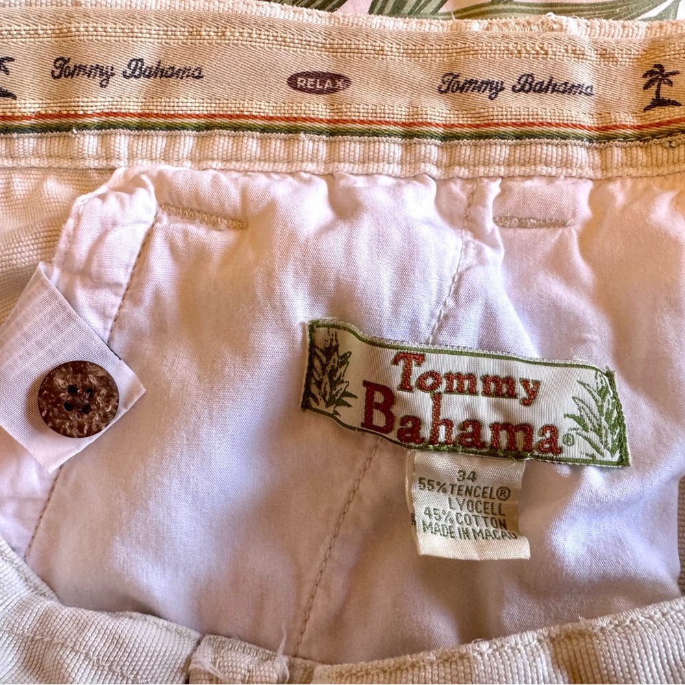 Tommy Bahama Men’s Cargo Shorts Size 34 Tencel-Cotton-Lyocell White - Picture 6 of 11